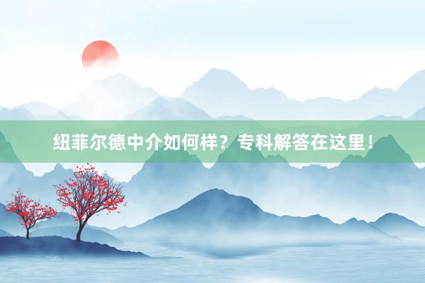 纽菲尔德中介如何样？专科解答在这里！